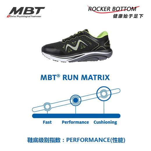 MBT [Swiss Brand] Wanderschuhe Männer Frühling und Sommer im Freien gebogene, dicke Sohle hohe Belastbarkeit und flehbare leichte leichte Laufschuhe Schwarz /Gelb 1585y [atmungsaktives Netzstuch] 7,5 /40.5.5