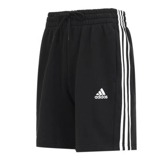 阿迪达斯 （adidas）针织纯棉宽松透气休闲裤男裤新款跑步健身训练运动裤五分裤短裤 IC9435/有抽绳，刺绣logo 2XL 185/100A  建议190-210斤