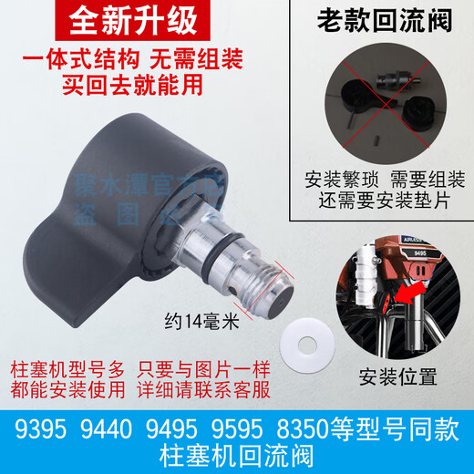Oluxun Accessoires de soupape de retour sans air personnalisés Oluxun 395 450 495 595 695 Valve de décharge de pression de pulvérisateur de piston 395 490 495 595 695 Reflow d'origine