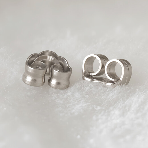 Tipu pt950 platinum lace ear plugs, anti-falling ear plugs, curled ear back ear buckles, ear stud caps, ear stud plug accessories, pt950 platinum ear plugs single (lace style)