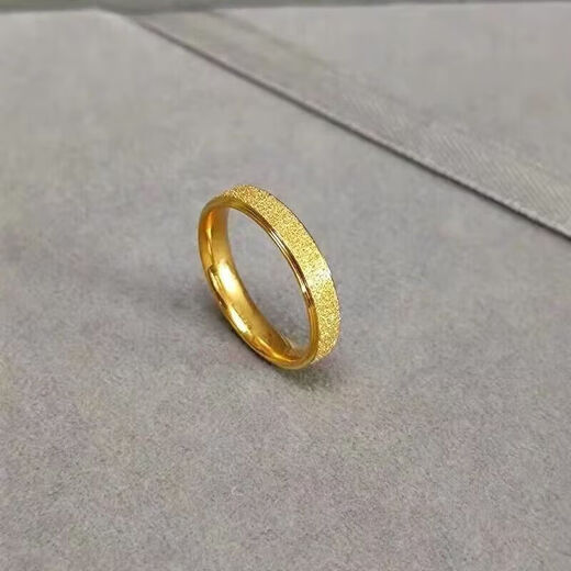JBV Old Phoenix 999 gold pure gold matte surface men and women couple ring feeling matching ring full of stars and versatile matte No. 5 reference 80-90Jin Jin is equal to 0.5 kg, same style as Fat Donglai, same style