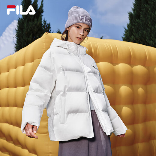 FILA Official RGB Down Couple's Down Jacket 2025 Winter Men's and Women's Loose Hooded Cold Warm Jacket