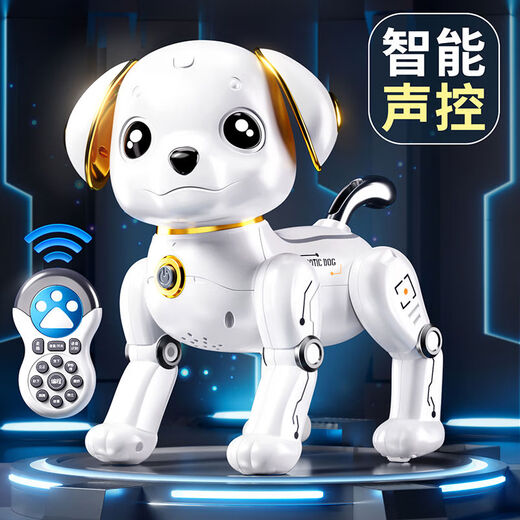 
Intelligent AI remote control robot dog children toys boys and babies girls electric walking and call dancing robot AI holding mobile phone dog dual programming remote control voice Changhua version dual rechargeable battery