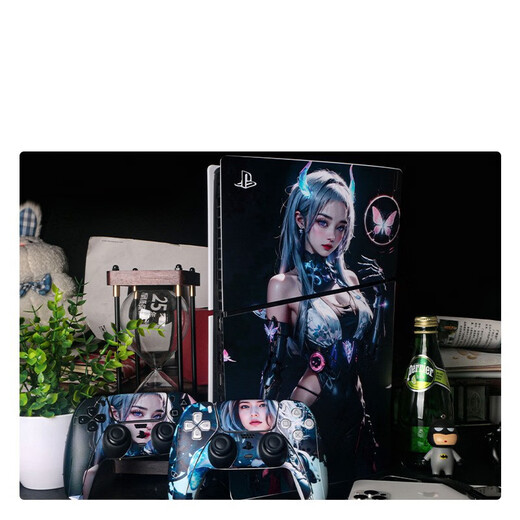 万浮生适用于ps5游戏机贴纸动漫系列欧美风贴纸个性动漫彩贴 PS5SlimDigitalQT-13117(进口