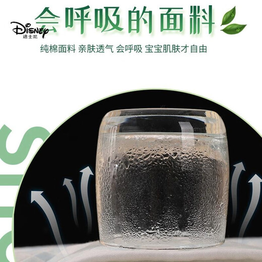 迪士尼（Disney）新生儿透气隔尿垫防水宝宝床垫例假月经垫可机洗防漏尿隔夜大尺寸 7A【蓝色小熊】A类纯棉 50x70cm