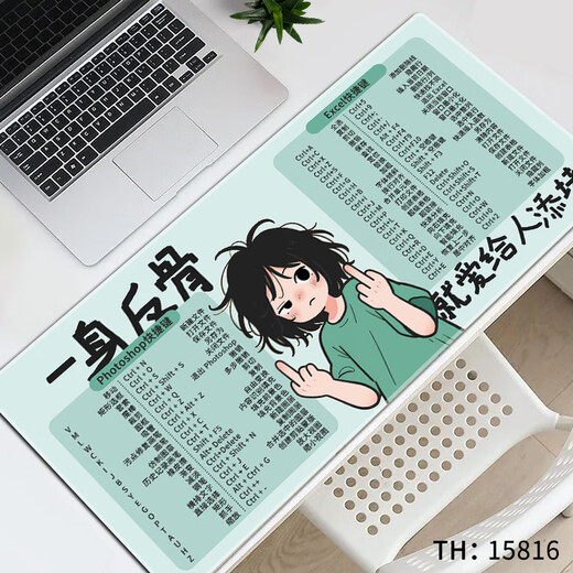Las almohadillas de ratones ruqinlian son estaciones de trabajo súper grandes y personalizadas para hombres y mujeres. Las almohadillas de escritorio de la computadora de oficina están locas. Licencias literarias lindas almohadillas de goma. Padres de protección de muñeca de borde de bloqueo liso y engrosado del teclado. Anti-slip y resistente al desgaste 15816. Un cuerpo de claves de atajo de reverso de hueso. Longitud 800 mmx de ancho 400 mmx espesor 4 mm
