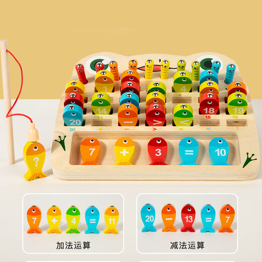Chengliu Kindermagnetische Fischereispielzeug babykognitive digitale Buchstaben Montessori früh Bildung Kindergärtner Bildungsbereich Unterricht AIDS 1-20 Digitales Fischereispielzeug