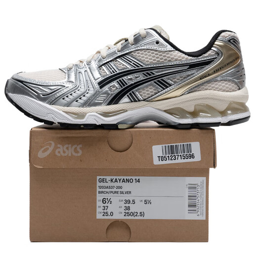 Asics Herrenschuhe und Frauenschuhe Laufschuhe. Neuer Sommer Kayano 14 Outdoor Retro Casual Shoes Nicht-rutscharm atmungsaktive Sportschuhe 1203A537-200/Mesh atmungsaktiv/Showfotos und ziehen Sie 10 42/265mm zurück