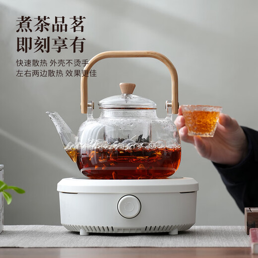 Tea edge boiling teapot electric ceramic stove tea boiler kettle tea stove health pot can be heated induction cooker household stove tea set