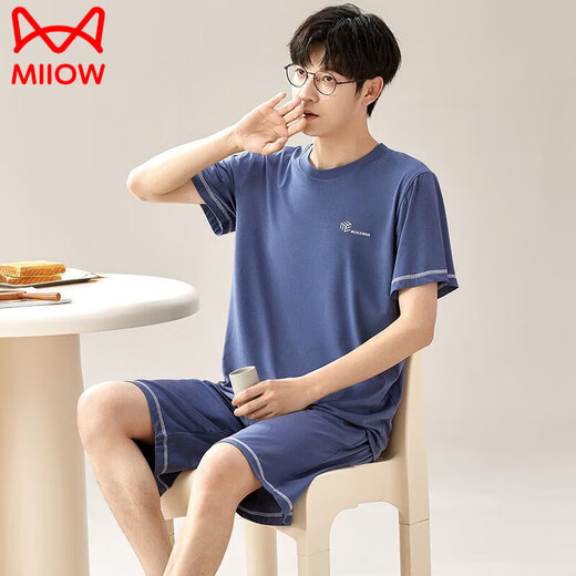 Catman (Miiow) Pajamas masculin Summer 2025 Nouveau lâche et short pour shorts à usage extérieur Plus taille de vêtements de maison décontractée pour femmes 6624 4xl