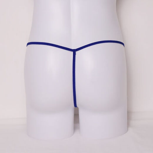 Renduo men's sexy underwear, sexy thong with JJ penis exposed in the middle, no-take-off T-pants for gay men, black, one size fits all, 160Jin, Jin is equal to 0.5kg, within