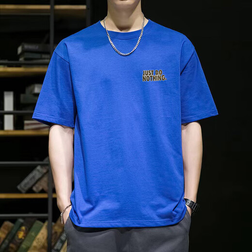 Sieben Wolf [3523 Kollektionen] Kurzärärmelte T-Shirt-Basis-Hemd vielseitige lose Kleidung für Männer und Frauen, Eisengrau [Direktverkauf von Herstellern] kleines Label nur Limited S 85-100Jin [Jin ist 0,5 kg]