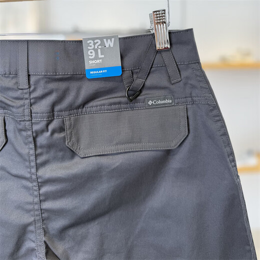 Columbia 25 spring and summer new Columbia men's outdoor breathable sports and casual shorts AE9793 011 black grey 34