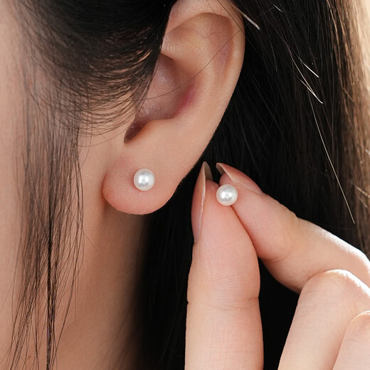 Dara pearl earrings high-quality freshwater pearl earrings 925 high-end earrings for my wife as a Chinese Valentine's Day gift for my girlfriend
