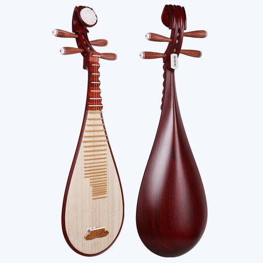 乐海儿童琵琶乐器初学者非洲紫檀木材质素面花开富贵头饰Y02-GS