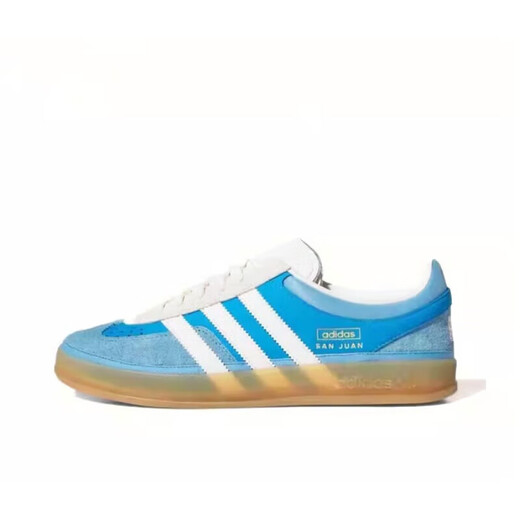 阿迪达斯 （adidas）Bad Bunny x Adidas Gazelle Indoor 灰白蓝复古低帮板鞋 IF9734 灰蓝 IF9734 36 正常尺码