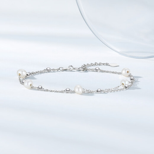 Chao Acer PT950 Platinum Pearl Bracelet Gift Pricing Platinum SCP43700001 Chain length about 16cm + tail chain