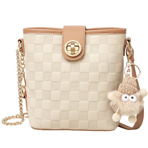 Aokang Bag Women's Women Bag Cowhide 2025 Новая модная сумка для ведра легкая роскошная сумка для плеча на плечо подарок на день рождения для подруги и жены