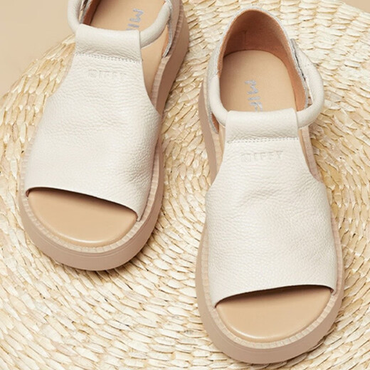 Zulijian Master Roman genuine leather sandals for women 2025 new summer genuine leather thick sole retro fish mouth shoes soft sole bag heel Wenzhou Huidong is not tired from her feet and wears hole shoes outside - black 35 sandals for women 2025 new