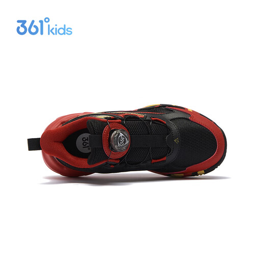 361 surprise children's basketball shoes 26 spring men's and older children's practical fast elastic wear-resistant knob buckle sports shoes black 34