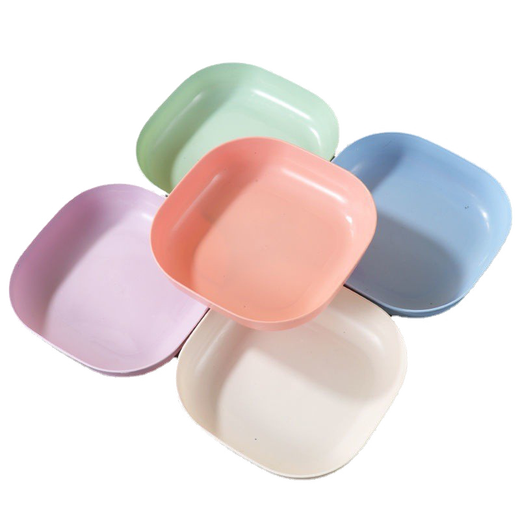 Exclusif pour les nouveaux arrivants, vente à durée limitée de plats à cracher des os, assiettes à ordures de table à manger, assiettes à cracher en plastique, assiettes de fruits, plats à cracher des os, 2 pièces, couleurs aléatoires