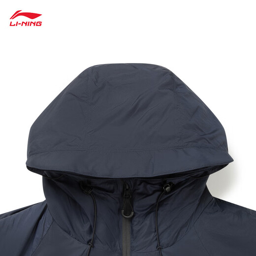 Li Ning Reflective Loose Short Cotton Jacket Men's Winter Comfortable and Warm Casual Hooded Sports Jacket AJMV257