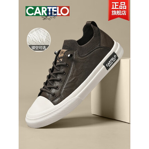 Katile Krokodilschuhe Herrenschuhe 2025 Neue Ein-Fuß-Sport-Freizeitschuhe Herrenlederschuhe echte Lederweiche Sohle Schuhe Herren Eisblau-7374n Velvet Warm 40 Standard Sportschuhe Größe Größe