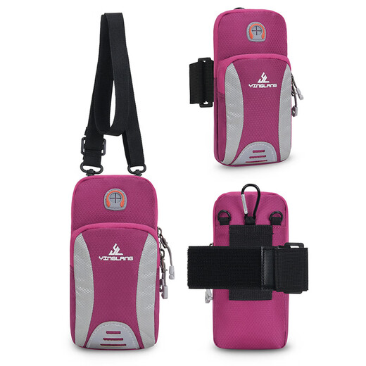 YINGLANG running mobile phone arm bag outdoor mobile phone bag unisex arm strap sports mobile phone arm sleeve wrist bag shoulder bag black