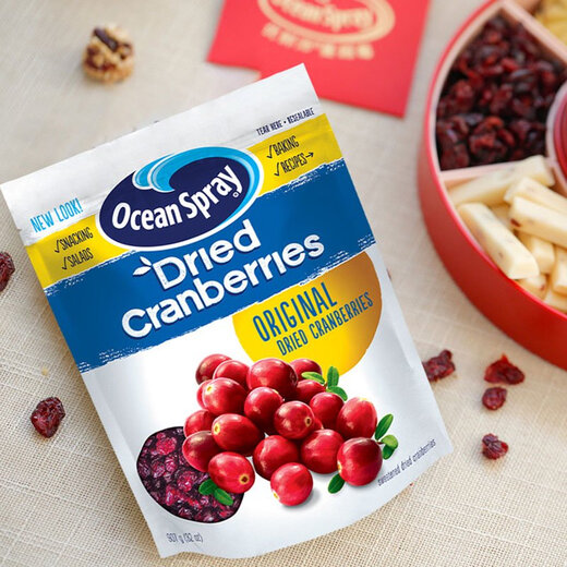 OceanSpray Importiert getrockneter Cranberry Flagship Store Trocken Frucht Snacks Kekse Schneeflocken knusprige Backmaterialien Original Kombination getrockneter Cranberry 1049g
