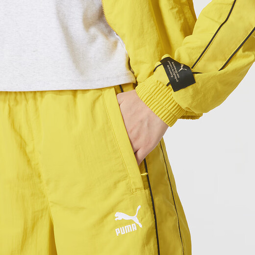 彪马（PUMA）女子运动服套装春夏新款时尚翻领防风夹克外套宽松直筒长裤两件套 629113-41+629110-41 M