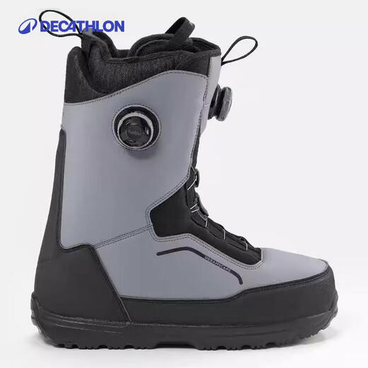 Decathlon Men's Snow/Freestyle Ski Shoes All Road900-Grey Men's Black Gray 40-4263571