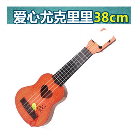 圣马可乐器 ST.MARK'S迷你吉他尤克里里小吉他可弹尤里克克初学者儿童入小吉他u克里里 中号爱心吉他44cm-桃心木色