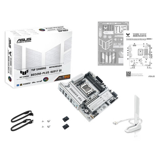 ASUS TUF GAMING B850M-PLUS WIFI7 W heavy gunner white version motherboard CPU 9800X3D/9700X (AMD B850/socket AM5)