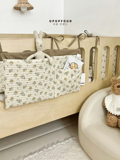 UPUPFOUR BAY BEID Hanging Bag reine Baumwolle Babybett Aufbewahrung Beutel Windel Aufbewahrung Kinder Aufbewahrung Bag UPUPFOUR BABY BEIHME HAUFEN 40*25c