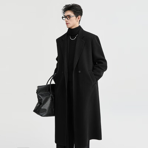 Piaget Zall 2025 pure wool woolen coat for men in early winter, thickened and warm, knee-length, fashionable and high-end coat