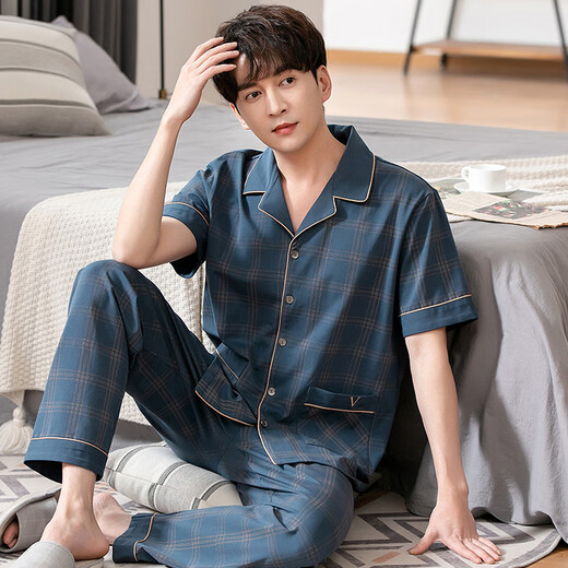 Pantalones de algodón puro de algodón puro de verano yalu pantalones de manga corta para hombres de verano de verano para hombres de verano para hombres de verano para hombres de verano para hombres de verano 9863 gris oscuro l (170): adecuado para 120-140Jin [Jin equivale a 0.5 kg]