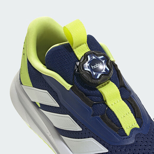 阿迪达斯（adidas）童鞋25夏秋季男童运动鞋网面透气DURAMO儿童HABU旋钮跑步鞋KJ6282