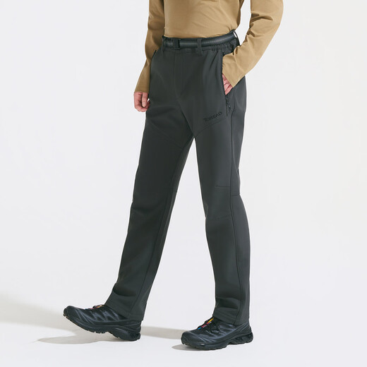 Pathfinder (TOREAD) soft shell pants for men, autumn and winter outdoor windproof and water repellent plus velvet thickened warm off-road trousers TAMMCN91860