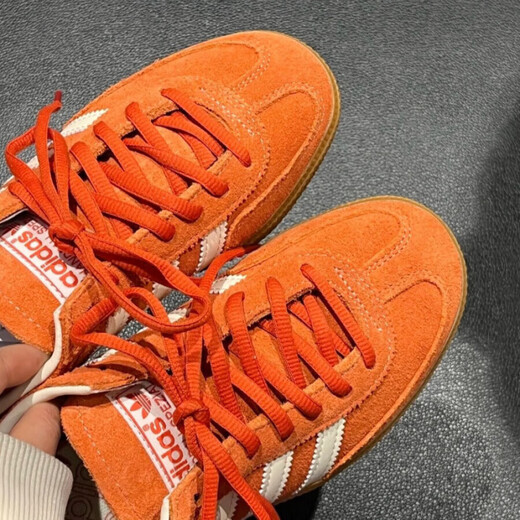阿迪达斯（adidas）德训鞋男鞋女鞋2025夏季新款情侣运动鞋时尚潮流低帮透气休闲板 IG6191/砖红色 35.5