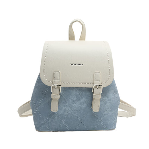 CALCULATE/KEEN CK women's bag college style niche backpack for women 2025 new fashion contrasting color travel commuter backpack for women blue