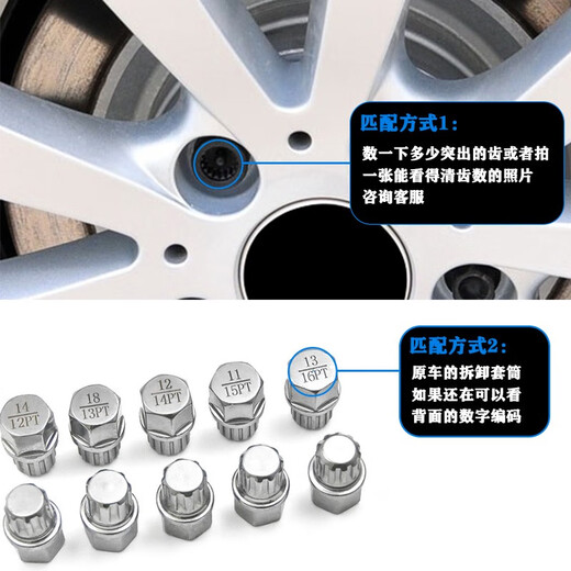 琨耿宝马轮毂防盗螺丝拆卸工具12357系 x1x3X4x5x6轮胎丝钥匙套筒配件 齿型套筒-23齿空心
