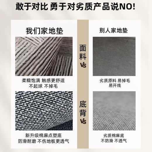 Wei'anka entrance door floor mat high-end sense entrance door foot mat anti-slip 2025 new door exterior door mat entrance carpet customization Gray-15271 80cm*160cm [dirty-resistant and no washing]