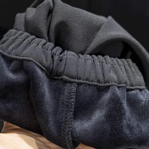 Li Ning children's fleece sweatpants 2025 winter new style boys' leg warm loose sweatpants YYKV093 black YYKV093-1 one size fits all 140