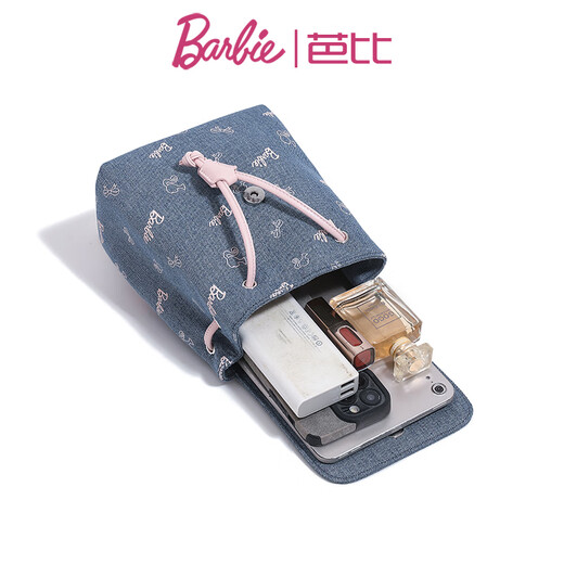 芭比（Barbie）双肩包女士2025年新款夏季大学生通勤牛仔书包电脑背包生日礼物
