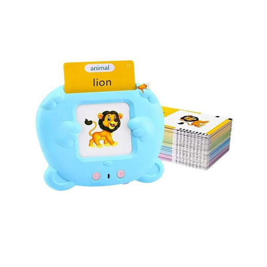 
The latest early childhood education machine for children Flah Card children's voice card machine English flash memory card learning machine Cat [blue] 112 cards (224 content) English