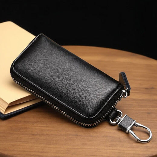 Gioio Allemand de qualité importée Sac en cuir authentique pour le sac clé à glissière de taille de grande capacité pour hommes pour le bleu royal multifonctionnel pour femmes (matériau en cuir authentique)