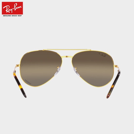 雷朋（RayBan）太阳镜经典飞行员款墨镜男女款眼镜开车司机镜0RB3625礼物 9196G5复古金镜框 尺寸58
