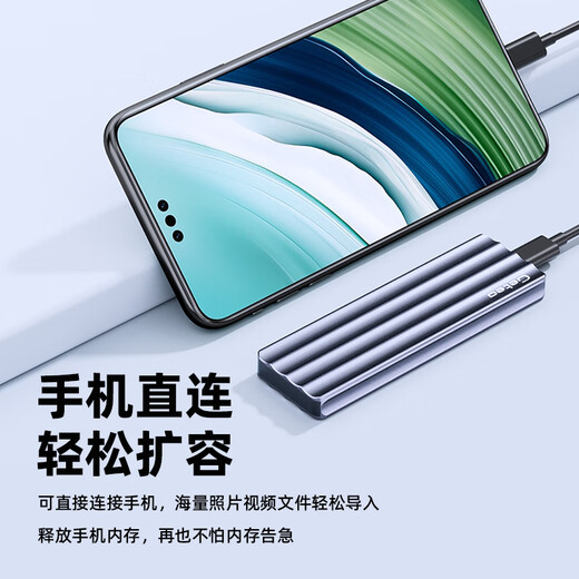 GETEA移动硬盘固态1t大容量高速硬盘Type-C手机电脑两用2t固态U盘mac电脑笔记本外接512g游戏办公SSD 【高速2TB】银灰（读取峰值1050MB/s）