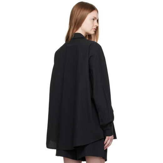 Essentials Light Luxury Women's Black ED T-Shirt Jet black 20 | L