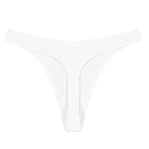 Men's thong high-cut pure cotton style hollow sexy butt-lifting T-pants low-waist macho nightclub seamless briefs trend Persimmon Orange 3XL170-190Jin Jin is equal to 0.5 kg